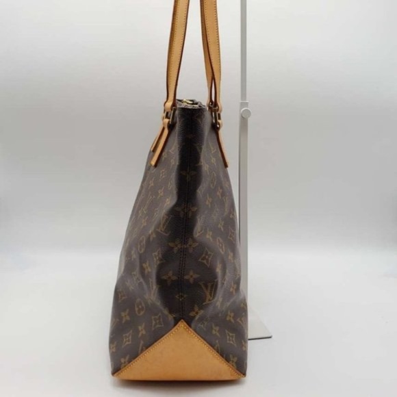 100% Authentic Louis Vuitton Cabas Mezzo Browns Monogram Tote Bag #0695 - Picture 3 of 16